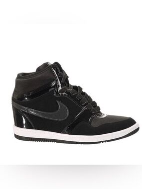 Y2K Nike Dunk Force Sky High Black Wedge Sneaker Size 9